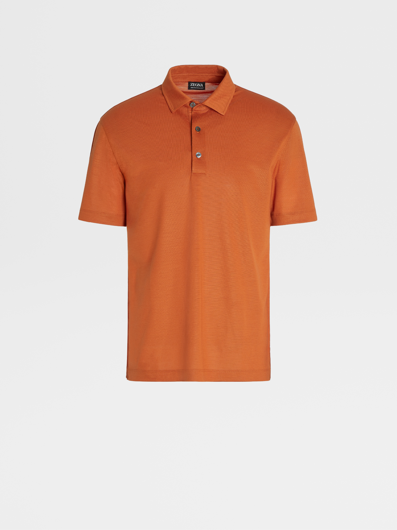 Orange High Performance™ Wool Polo Shirt
